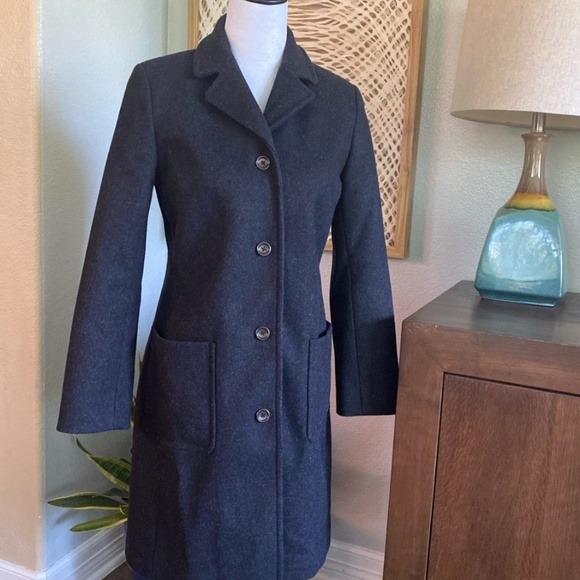 J.Crew Women’s Wool CoatCharcoal GrayPetite Small